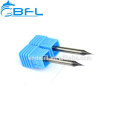 BFL Solid Carbide Micro Diámetro Miniatura End Mill 0.1 mm Altin recubierto